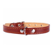 Collar Ошейник для собак двойной, ширина 1,4 см, длина 27-35 см, коричневый – интернет-магазин Ле’Муррр