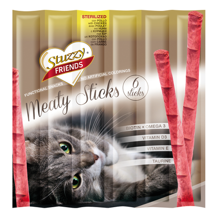 Stuzzy Friends Мясные палочки для взрослых стерилизованных кошек и кастрированных котов (с курицей) – интернет-магазин Ле’Муррр